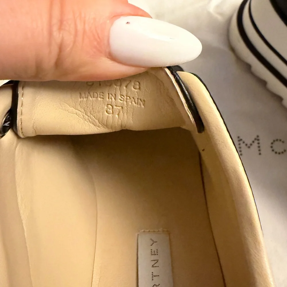 Stella McCartney Black and White Platform Shoes - Picture 10 of 13
